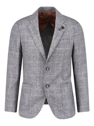 Lardini Grey Checked Blazer