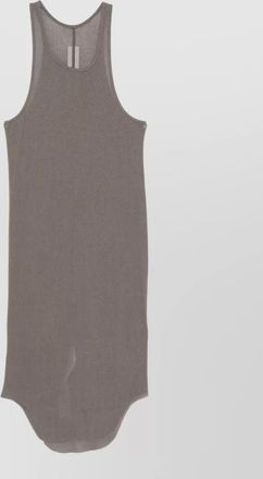 Rick Owens silk-blend ribbed sleeveless tank top
