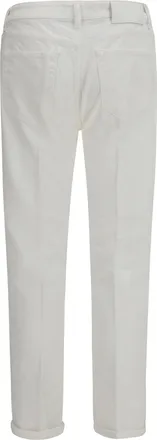 Pantaloni Torino Mens Reggae Jeans Bianco Lana Cotton