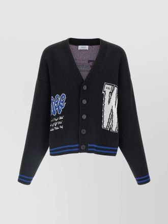 Off-white glide diag cotton cardigan