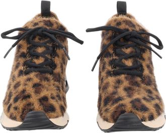 Ash Animal Print Textured Furry Sneakers