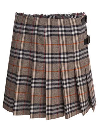 Burberry Check Wool Mini Kilt
