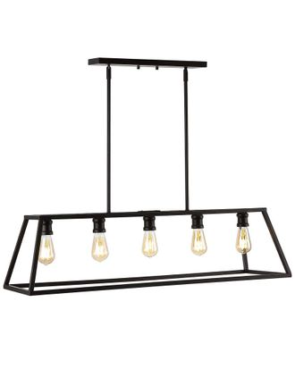Jonathan Y Designs Jonathan Y Floyd 38In 5-Light Adjustable Iron Farmhouse Vintage Led Dimmable Pendant