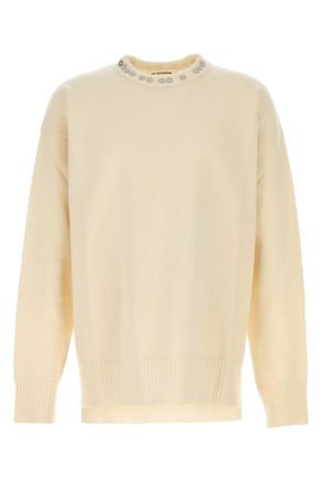 Jil Sander Ivory Wool Sweater