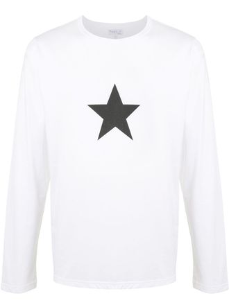 agnès b. Coulos long-sleeved T-shirt - men - Cotton - 1 - White
