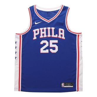 Nike 2020 Philadelphia 76ers Sports Jersey Mens Dungeon Blue CW3678-498