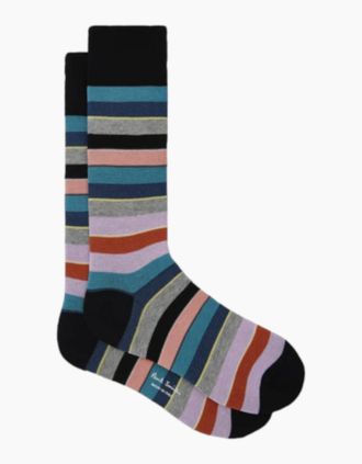 Paul Smith Mens Paul Smith Nandor Stripe Socks 79 BLACK - Size: 16/14.5/8/15/8.5/15.5/9/13/13.5/14/6.5/7/7.5/11.5/5/12/5.5/12.5/6/3.5/3/10.5/4/11/4.5/2.5/9.5/1