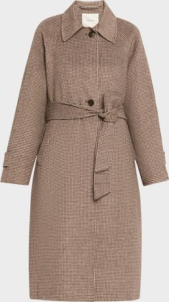 Varley Tomlinson Belted Houndstooth Coat