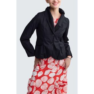 Luukaa D'Celli Dorelle Solid Balloon Jacket in Black at Nordstrom, Size 10