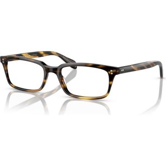 Oliver Peoples 51mm Rectangle optical glasses in Black at Nordstrom
