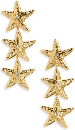 Frasier Sterling Sea Star Drop Earrings in Gold at Nordstrom
