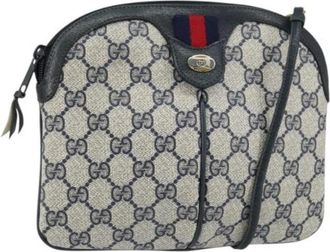 Gucci Pre-owned Cross Body Bags, female, Blue, Size: ONE SIZE Pre-owned Plastic Cross Body Bag