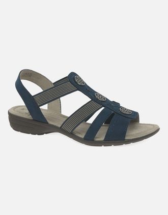 Soft Line Womens Kali Womens Sandals - Navy - Size: 6.5