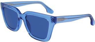 Victoria Beckham Blue Injected Womens Sunglasses