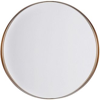 Beliani Beliani - Modern Mirror Minimalistic Round Frame Bathroom Decor Copper-Colour Piney
