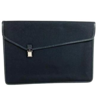 Gucci Vintage Clutches, unisex, Black, ONE SIZE, Pre-owned Nylon Clutch