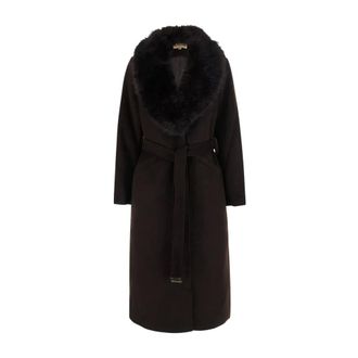 Michael Kors Omslagjas met ceintuur - Dames - Mantels - Bruin - Maat: S