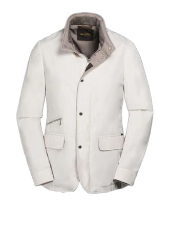 Moorer Modern Field Jacket With Detachable Hood And Concealed Zip