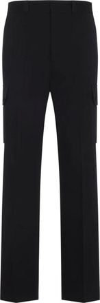 Givenchy Broeken, Heren, Zwart, M, Katoen, Tailored Cargo Broeken