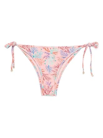 PatBo tie print bikini bottom - Roze