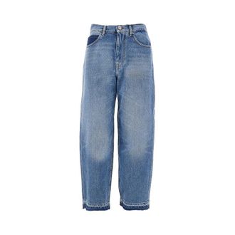 Pinko Balloon Fit jeans with frayed hem Woman 25