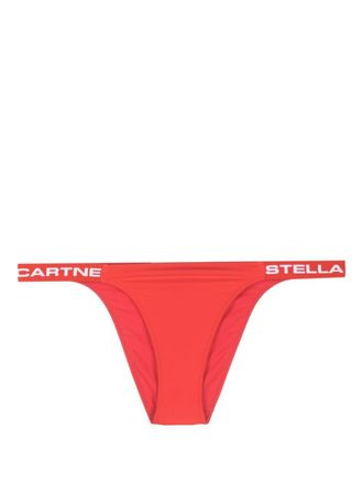 Stella McCartney Slip bikini con stampa - Rosso