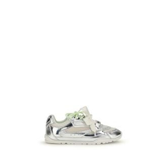Pinko Zilveren Kalfsleren Bos Taurus Atletische Sneakers