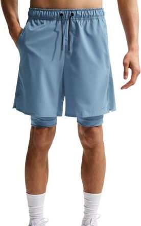 Nike Mens Dri-Fit Unlimited Woven 7 Inch Shorts - Work Blue/Work Blue/Black Size 3XL