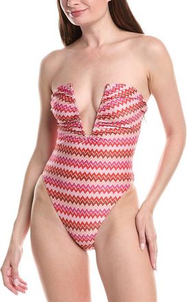 Ramy Brook Chevron Bianka One-Piece