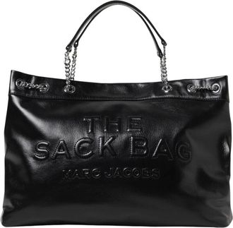 Marc Jacobs Shopping Bags, female, Black, ONE SIZE, Chic Black Tote Bag