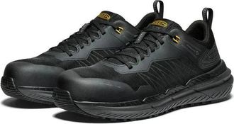 Keen Mens Keen Speedworks Sneakers Black Carbon Toe Safety Work Shoes GAL1316