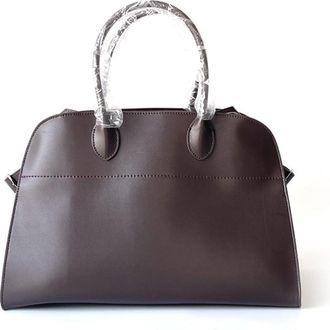 Generic Womens Luxury Suede Tote Bag - Large Designer-Inspired Handbag - Fashionable Top Handle Work Bag - Hobo Tote, Coffee Smooth Plain Weave 15 Inches