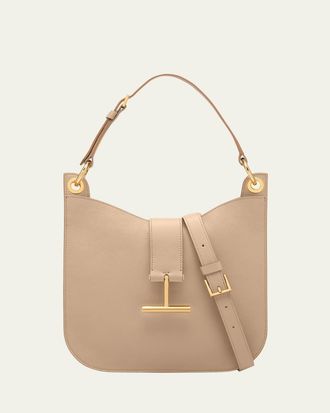 Tom Ford Tara Small Hobo Crossbody in Grained Leather