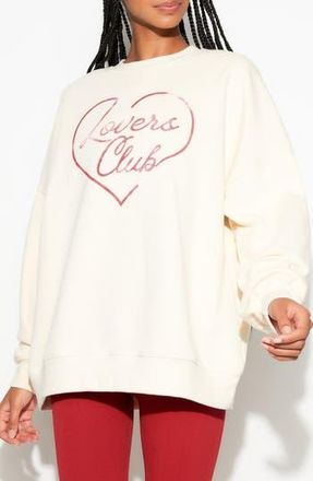 Spiritual Gangster Lovers Boyfriend Cotton Graphic Sweatshirt in Canvas at Nordstrom Rack, Size X-Small