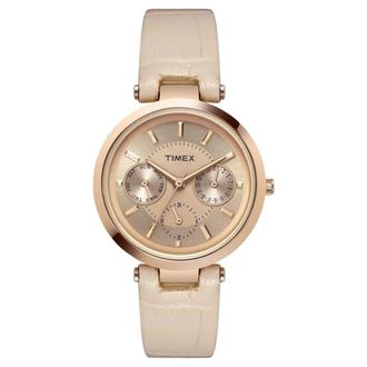 Timex Womens Class Rose Gold Dial Watch