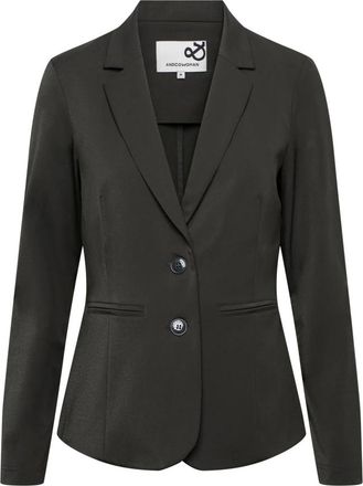 &Co Woman Unlined Travel Blazer - Dames - Jassen - Grijs - Maat: 2XL Polyamide