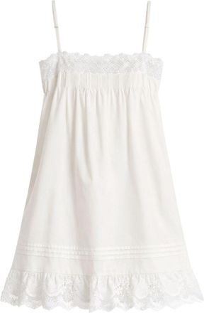 Saint Laurent geborduurde katoenen mini-jurk