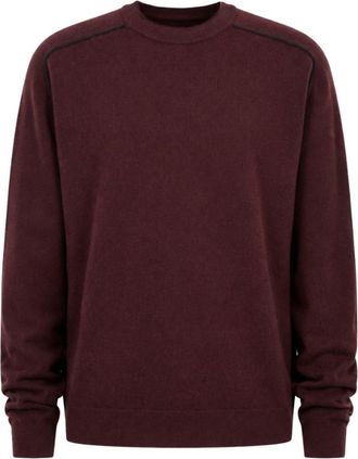 Maison Margiela Maroon Crew Neck Sweater