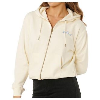 Rip Curl Lay Day Relaxed Zip Through Sweat- & Trainingsjacke f&uuml;r Damen | wei&szlig;/beige