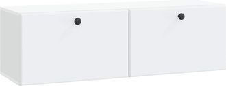 vidaXL Mueble De Tv De Pared 98 X 31 X 30 Cm Blanco Vidaxl