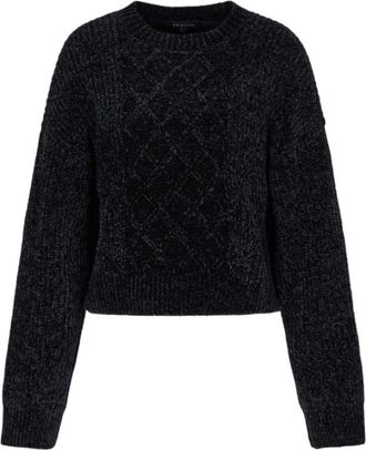 A|X Armani Exchange Truien & Vesten, Dames, Zwart, M, Round-neck Truien