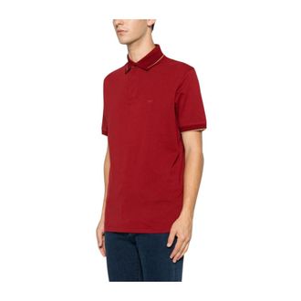 Emporio Armani Piqu&eacute; Polo met contrastrand - Heren - Polos - Rood - S - Katoen - Tops