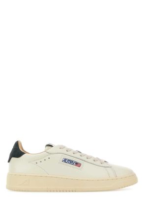 Autry Ivory Leather Dallas Sneakers