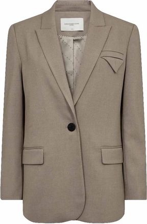 Copenhagen Muse Stijlvolle Winter Twig Blazer - Dames - Blazers - Grijs - M - Polyester - Jassen