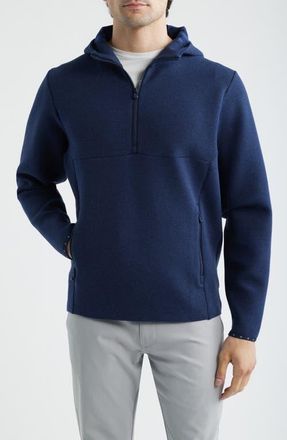 Greyson Calgary Quarter Zip Hoodie in Maltese Blue at Nordstrom, Size Xx-Large