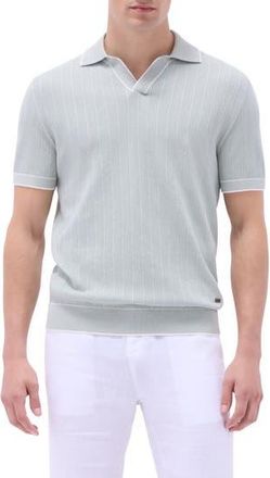 Bugatchi Johnny Collar Rib Polo in Mint at Nordstrom Rack, Size Xx-Large