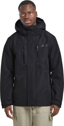 Jack Wolfskin Funktionsjacke JACK WOLFSKIN JASPER 2L JKT M, Herren, Gr. XL (54/56), schwarz, Obermaterial: 100% Polyester; Futter: 100% Polyester, Jacken Funktionsj