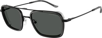 Emporio Armani Zonnebril Ea 2162 Zwart - Heren - Zonnebrillen - Zwart - 54 MM - Accessoires