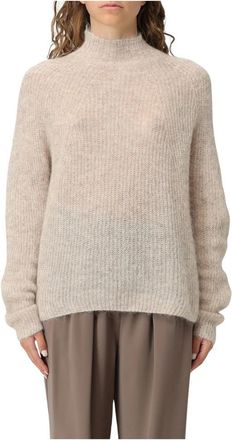 Emporio Armani Stijlvolle Sweaters voor een Modieuze Look - Dames - Coltruien - Beige - L - Truien & Vesten