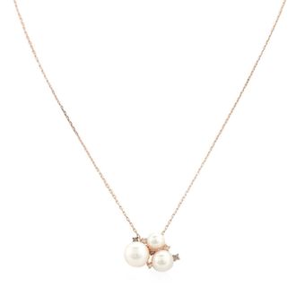 Le Vian Ladies Vanilla Pearls Necklaces set in 14K Strawberry Gold
